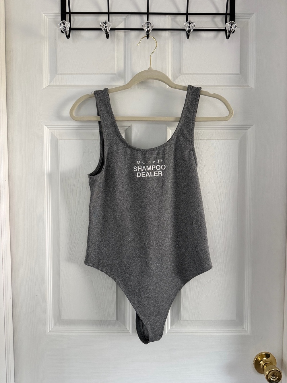 MONAT 'Shampoo Dealer' Women's Grey Bodysuit
